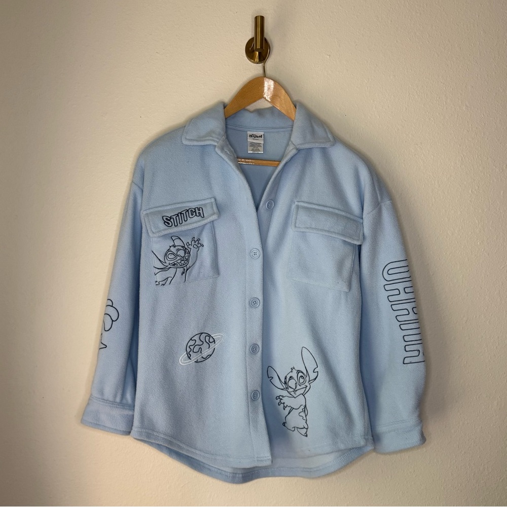 Lilo and Stitch Fleece Shirt Jacket size S